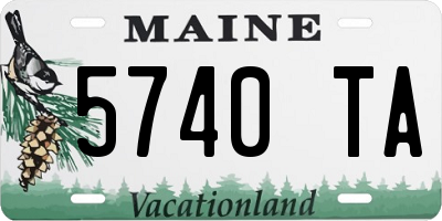 ME license plate 5740TA