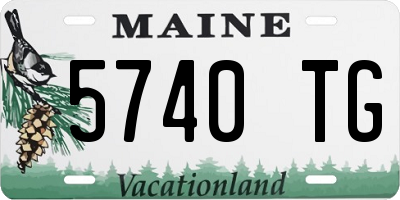 ME license plate 5740TG