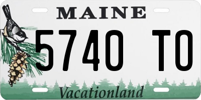 ME license plate 5740TO