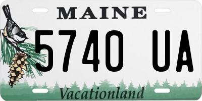 ME license plate 5740UA