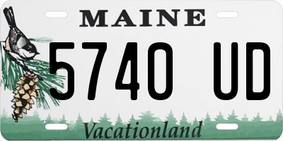 ME license plate 5740UD