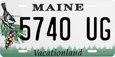 ME license plate 5740UG