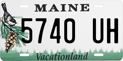 ME license plate 5740UH