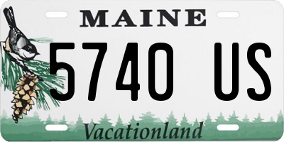ME license plate 5740US