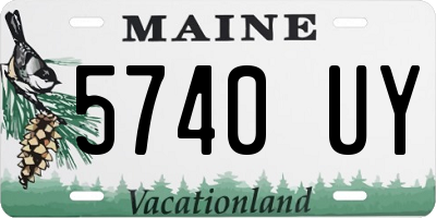 ME license plate 5740UY