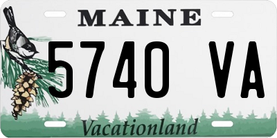 ME license plate 5740VA