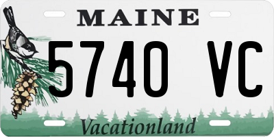 ME license plate 5740VC