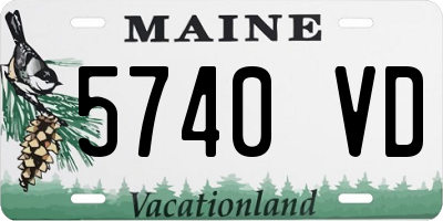 ME license plate 5740VD
