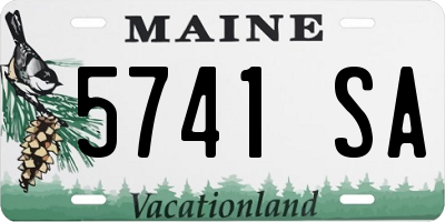 ME license plate 5741SA