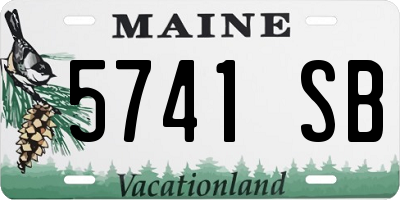 ME license plate 5741SB