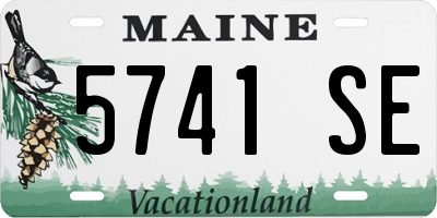 ME license plate 5741SE