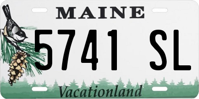 ME license plate 5741SL