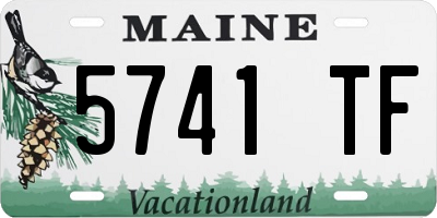 ME license plate 5741TF