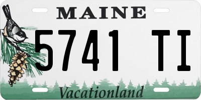 ME license plate 5741TI