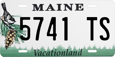 ME license plate 5741TS