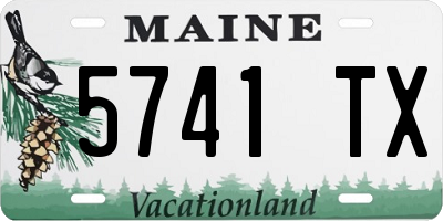 ME license plate 5741TX