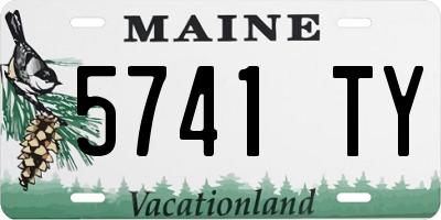 ME license plate 5741TY