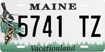 ME license plate 5741TZ