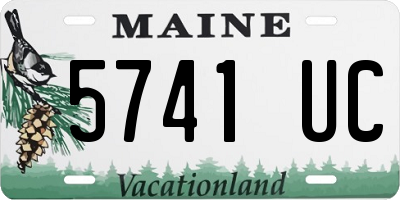 ME license plate 5741UC