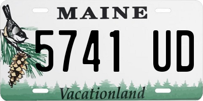 ME license plate 5741UD