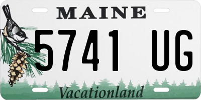 ME license plate 5741UG