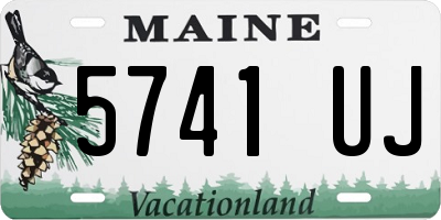 ME license plate 5741UJ