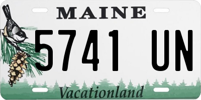 ME license plate 5741UN