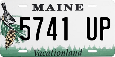 ME license plate 5741UP