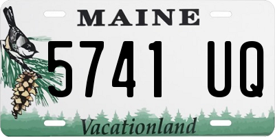 ME license plate 5741UQ