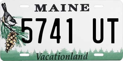ME license plate 5741UT