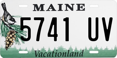 ME license plate 5741UV