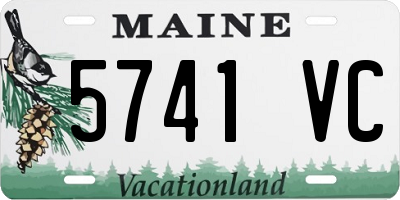 ME license plate 5741VC