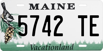 ME license plate 5742TE