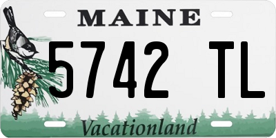ME license plate 5742TL