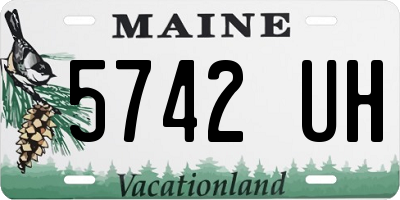 ME license plate 5742UH