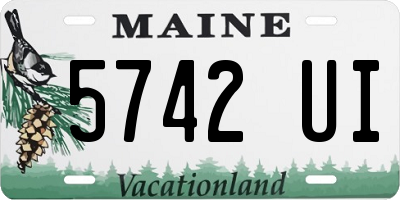 ME license plate 5742UI