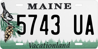 ME license plate 5743UA