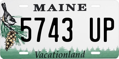 ME license plate 5743UP