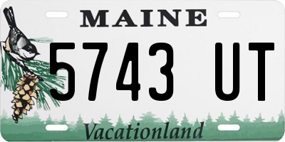 ME license plate 5743UT