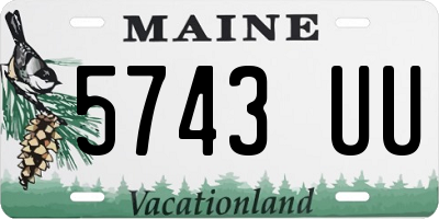 ME license plate 5743UU