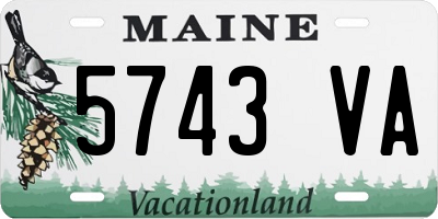 ME license plate 5743VA