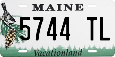ME license plate 5744TL