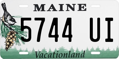 ME license plate 5744UI
