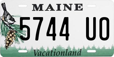 ME license plate 5744UO