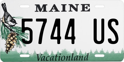 ME license plate 5744US