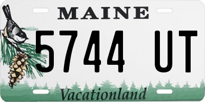ME license plate 5744UT