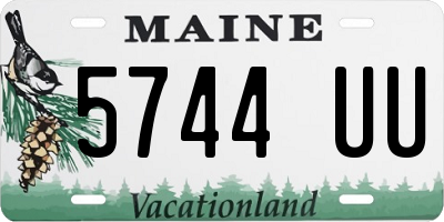 ME license plate 5744UU