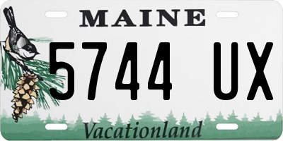 ME license plate 5744UX