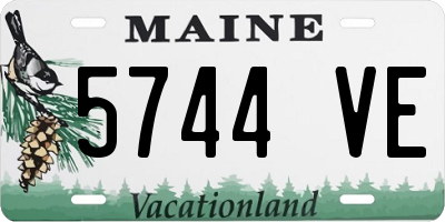 ME license plate 5744VE