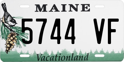 ME license plate 5744VF